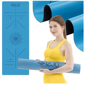 4FIZJO Non-Slip Yoga Mat 4 mm, Blue