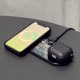 Baseus Digital LED Display dual wireless charger with digital display 20W black (WXSX010101)
