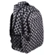 Kruzzel 30L Backpack with Shoe Bag, Checkered, Black