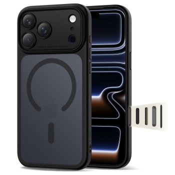 Tech-Protect Magpeak Magsafe CC Phone Case Cover iPhone 17 Pro Max - Matte Black