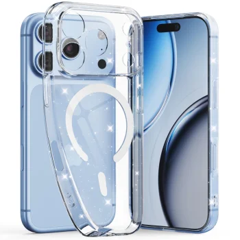 Tech-Protect FlexAir MagSafe Case for iPhone 17 / 18 Pro Max Clear Glitter