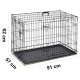 Pethaus Pet Kennel, Dog Crate, Cage, 91x57x62 cm