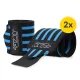 Wrist Wraps 4FIZJO 2 pcs, Black and Blue
