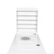 Manicure Table 310 with Cassette Dust Collector and Display, Left, White