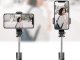 Selfie Stick with Tripod Telescopic Stand and Bluetooth RC, Black