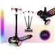 Kids 3-Wheel Balance Scooter with LED Wheels Ricokids Glowi, black-pink