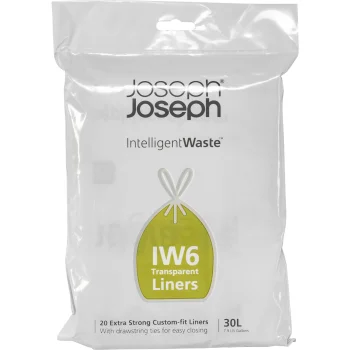 Joseph Joseph Bin Liners, 30 L, 20 pcs, Transparent