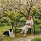 MultiGarden Garden Bench with Backrest, 120x50 cm, Black