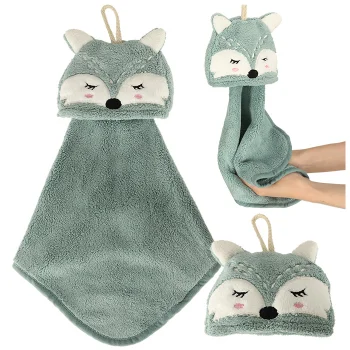 Baby Hand Towel, 42x25cm, Blue Fox