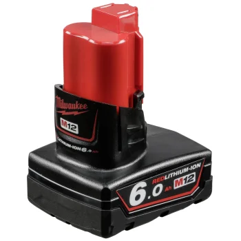 Milwaukee M12B6 12V 6.0 Ah Li-Ion Power Tool Battery