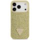 Guess Rhinestone Triangle Logo iPhone 17 Pro Case - Gold