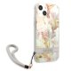 Guess iPhone 13 mini Case Flower Strap Violet