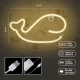 Forever Light FLNE09 LED Neon Whale, Warm White, USB/Battery