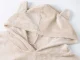 Warm Two-Piece Women\'s Pajamas with Hood, Plush, Short Shorts, Size L, Beige