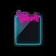 LED Neon Mirror Sign LOVE YOURSELF Dimmable Wall Decor Forever Light FMNE01, Blue Pink
