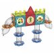 Magnetic tiles marble run 113 piece 3D building blocks STEM toy for kids