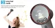 Hair Dryer with LCD Screen, 6 Modes, Negative Ions, 1800W, White