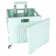 LUARO Foldable Shopping Trolley with Lid, 4 Wheels, 45 L, Green