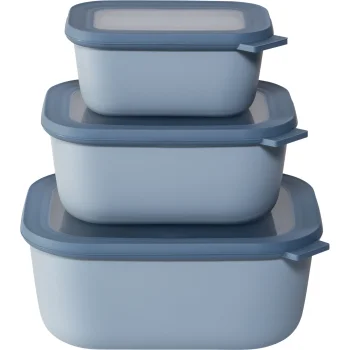 Food Container Set Mepal Cirqula, 3-Piece, Nordic Blue