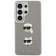 Karl Lagerfeld Saffiano Double Heads Metal Case for Samsung Galaxy S26 Ultra, Silver