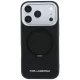 Karl Lagerfeld Ring Stand 360 dėklas iPhone 18 Pro Max / 17 Pro Max su MagSafe, juodas