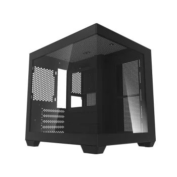 Darkflash C275P Mini Tower M-ATX PC Case without Fans, Black