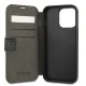 Guess 4G Big Metal Logo Wallet Case for iPhone 13 Pro Max, Gray