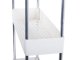 Storage Trolley on Wheels, Rolling Cart Organizer Shelf for Bathroom Kitchen Laundry Room Narrow Places