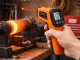 Non-Contact Laser Infrared Thermometer and Pyrometer, -50 to +550 °C, Orange