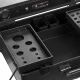 Activeshop Portable Cosmetic Case Workstation with Speakers, Black
