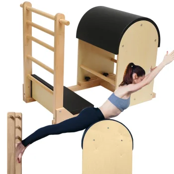 Pilates Barrel with Ladder for Stretching and Yoga