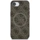 Guess 4G Ring Classic Logo MagSafe Case for Apple iPhone 16e, Brown