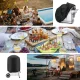Waterproof BBQ Grill Tarpaulin XXL Cover 190 x 71 x 117 cm, Black