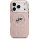 Karl Lagerfeld iPhone 17 Pro Case MagSafe IML Glitter Karl and Choupette, Pink