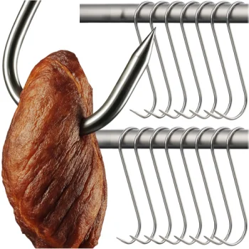 Kaminer 00025553 Smoking Hooks, 15 pcs, Stainless Steel