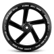 Soke City Scooter Wheels 200 mm, Black, 2 Pack