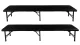 Gardlov Folding Garden Table 180cm with 2 Benches, Black