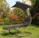 Rocking Sun Lounger Hammock Chair with Canopy MultiGarden PH158A, Gray