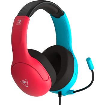 Turtle Beach Airlite Fit Gaming Headset for Nintendo Switch Neon Blue/Red