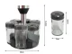 Rotating Spice Rack Organizer with 6 Glass Jars