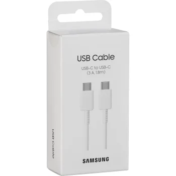 Samsung USB-C to USB-C Cable 3A 480Mbps 1.8m (EP-DX310JWEGEU), White