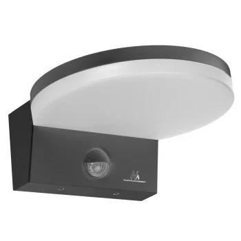 Maclean MCE344 GR LED Facade Lamp with Motion Sensor, 15W, 1560lm, IP65, Grey
