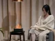 Ultrasonic Air Humidifier and Aromatherapy Diffuser with Flame Effect, Black