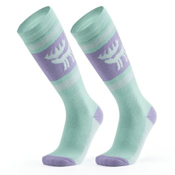 Qunature 037201 ski socks size 37-42 (S/M) - purple-green