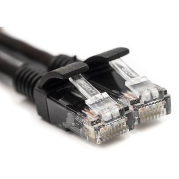 Black Cat5E UTP Ethernet Patch Cable 20m