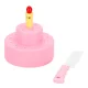 3-Tier Birthday Cake Toy Set with Lights & Music 75 pcs Pink