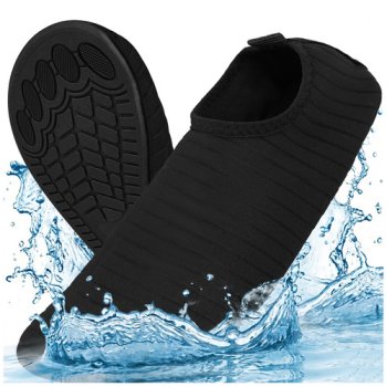 Water Shoes Trizand Size 39 Quick-Drying Anti-Slip, Black
