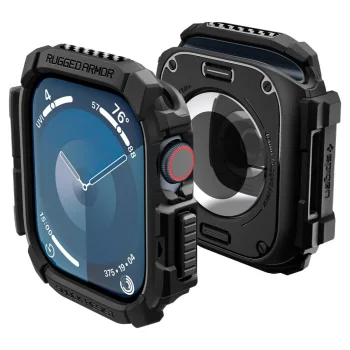 Spigen Rugged Armor Case for Apple Watch 10 46mm Black
