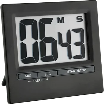 TFA 38.2013.01 Digital Kitchen Timer and Stopwatch, Black