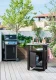 Grill Table with Storage Cabinet KETER Unity 105L, Graphite Gray